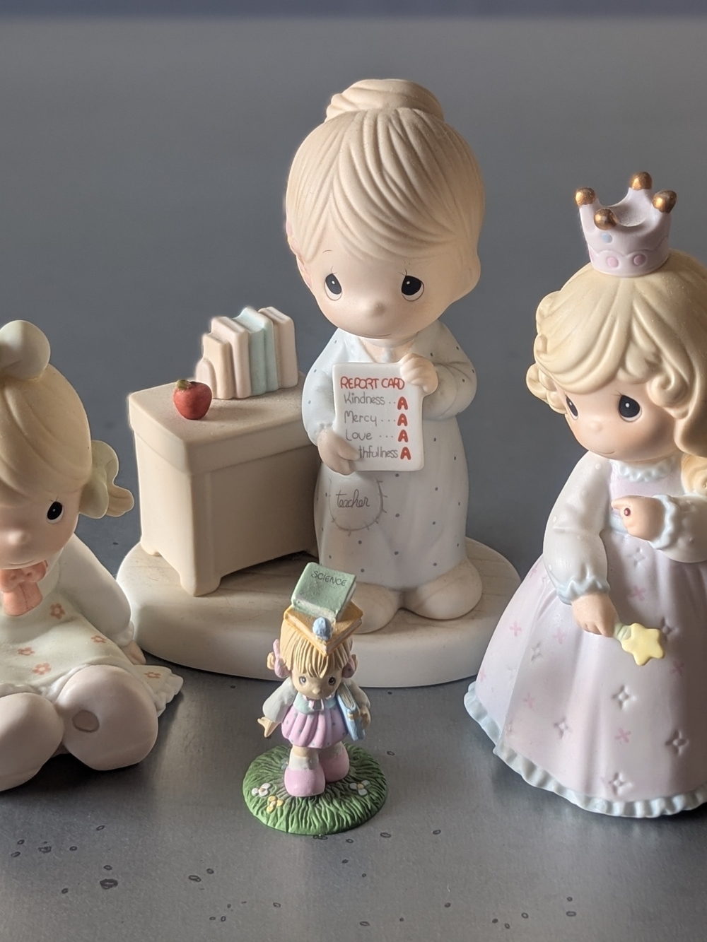 Precious Moments 6 In. Cream Figurine Set - Collectible